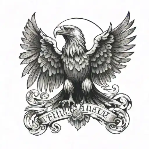 Albanian Eagle Wit Text About Familiy