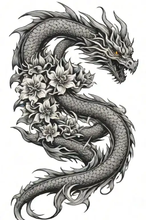 Fire Dragon Flowers Sad