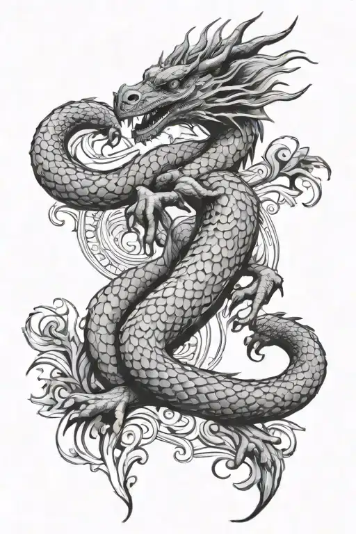 Water Dragon Mandala Surround Designs That Compliment