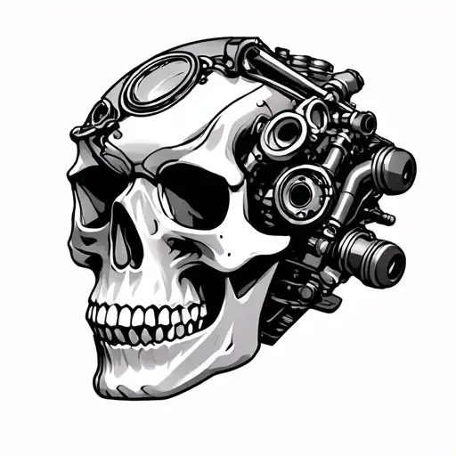 Engine Parts Integrated Skull