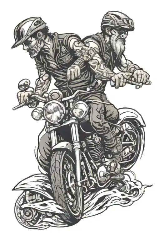 Biker Dad For His Daughter