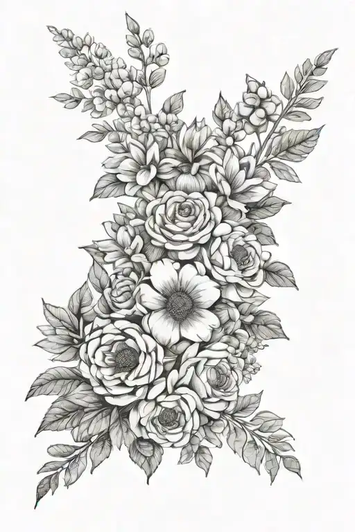 Birth Flower Bouquet