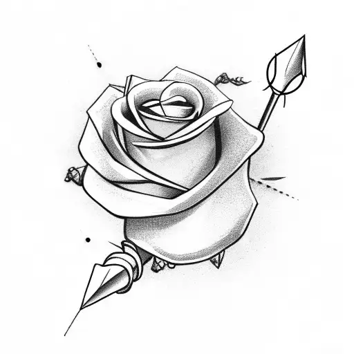 Arrow With Rose
