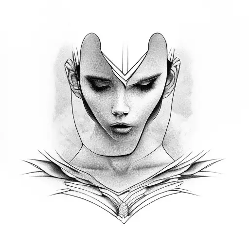 The Guy Embraces The Emptiness Of The Girl's Contours