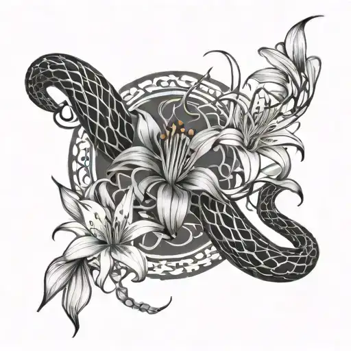 Snake And Spider Lily