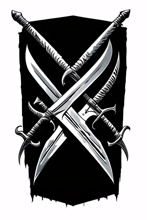 Three Swords Crossing Swords