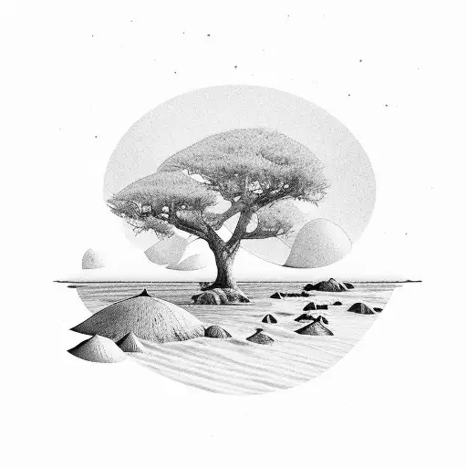 Beach Scenery Sleeve