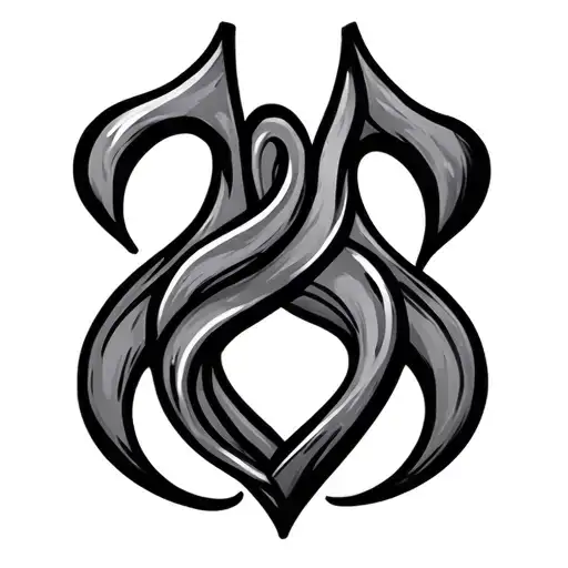 Music Note Intertwined Hearts