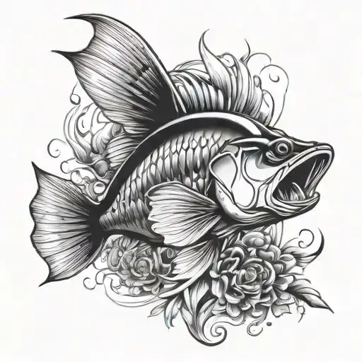 Create A Shoulder Sleeve Tatoo Regarding Fishing Items