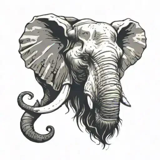 Elephant & Lion Head