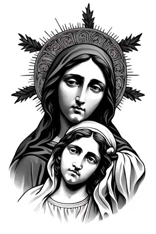 Virgin Mary And Jesus