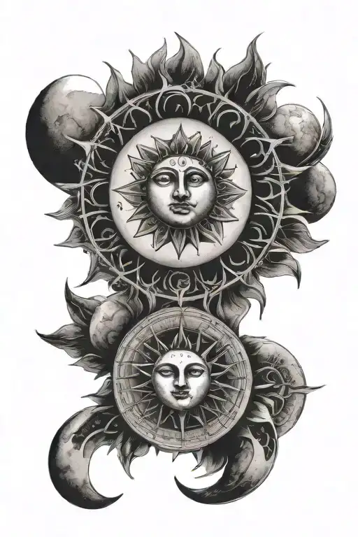 Sun And Moon Phases