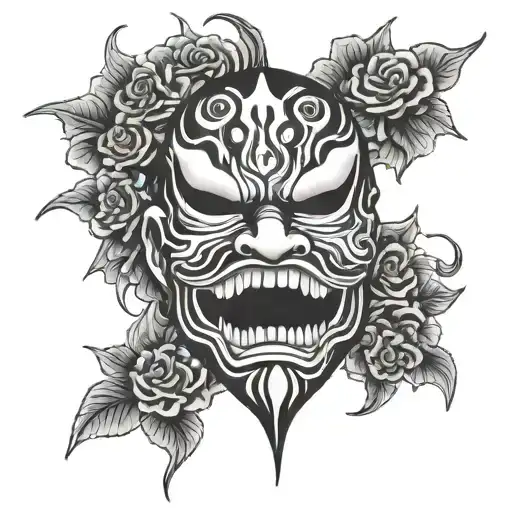 Mask Scary Japan Mask