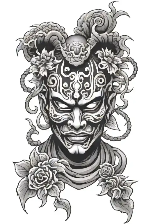 Mask Scary Japan Mask