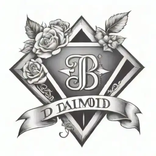 Diamond With Sec D Initials And 2011