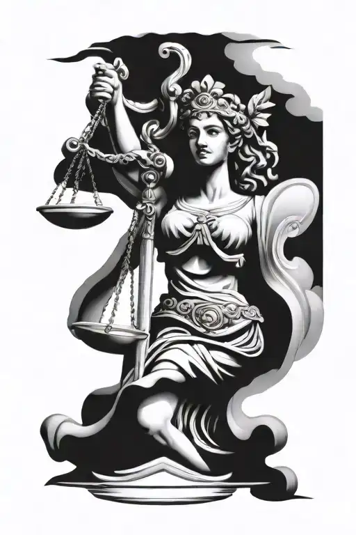 Justitia Roman Goddess