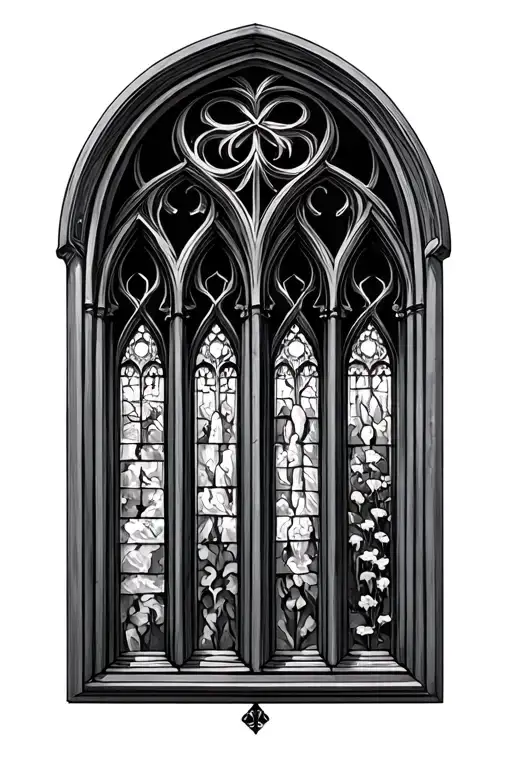 Gothic Windows Each Making An Allusion