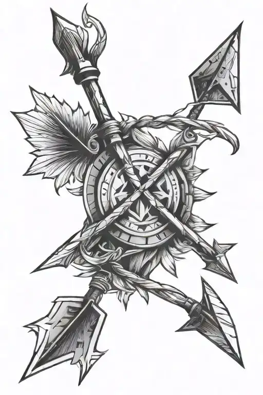 Crossed Arrow Design