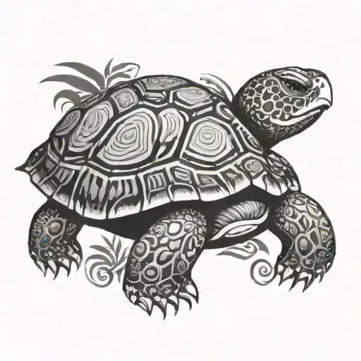 Hawaiian Tribal Turtle
