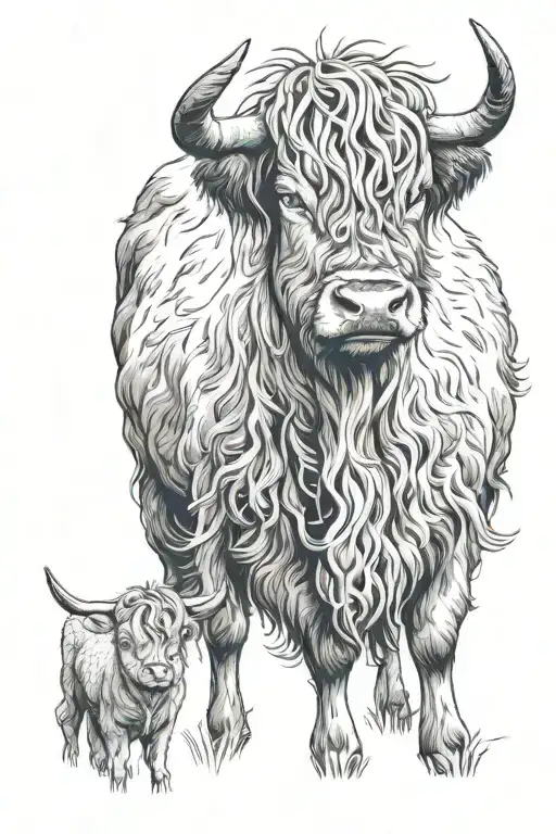 Forest Lamb Highland Cow Goat Grazing