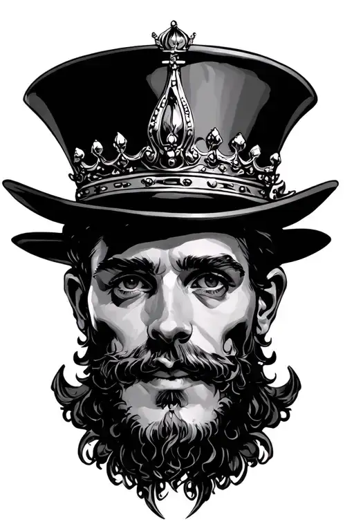 Hh With A Small Crown On Top Hat