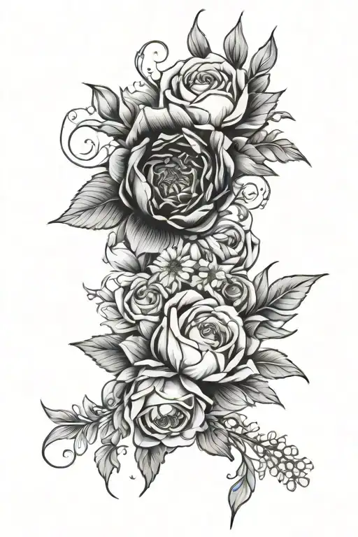 Cancer And Flowe Bouquet