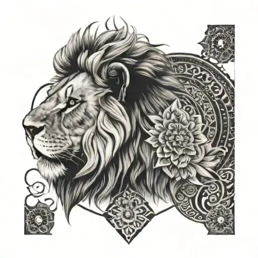 Lion And Mandala