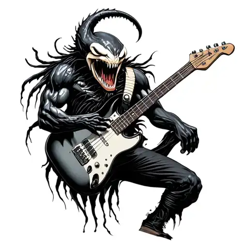 Dark Venom Style Carnage With Bass Guitar