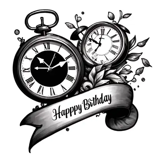 Clocks Kids Birthday Arm