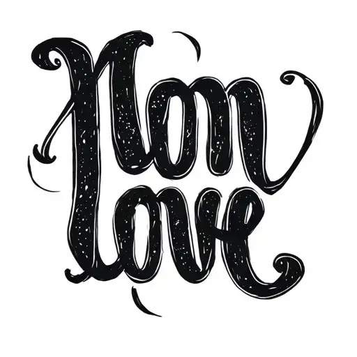 The Word Nonna In Script Font Representing Your Love
