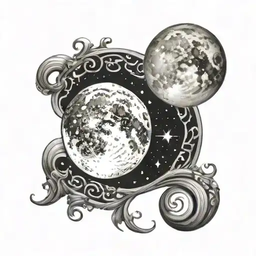 Moon And Infinite Symbol