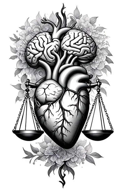 Scale Weighing The Heart And Brain