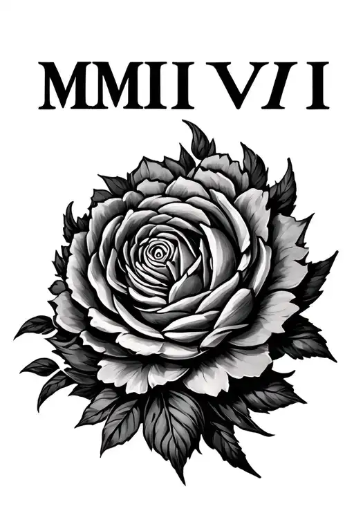 Roman Numerals Mmvi I Vii Standing