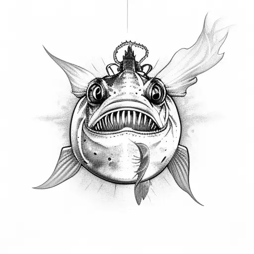 Angler Fish Big Light Above Head