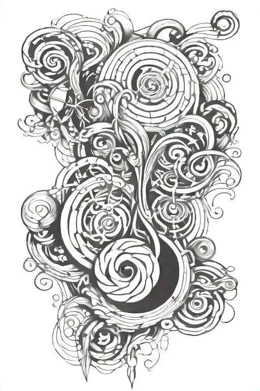 Trippy Abstract Lineart