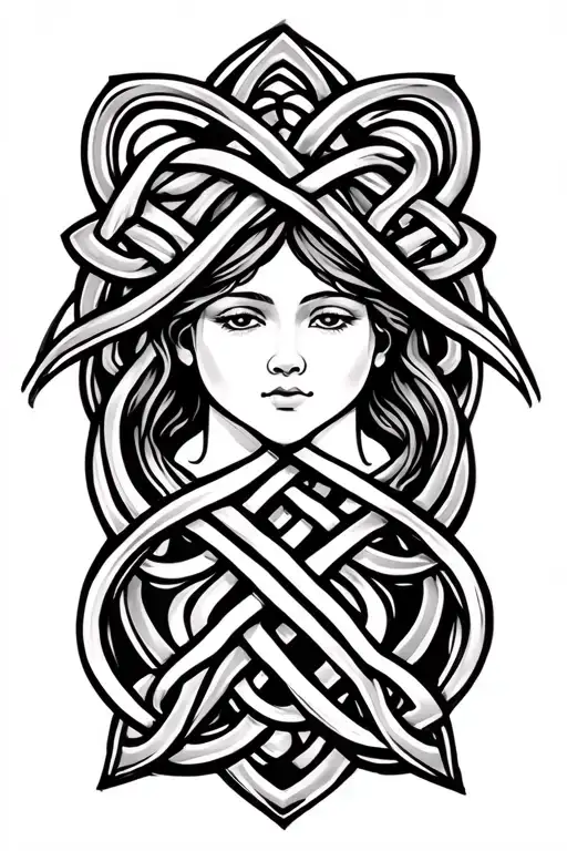 Celtic Knot Father Daughter