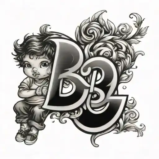 2 Kids Initials B