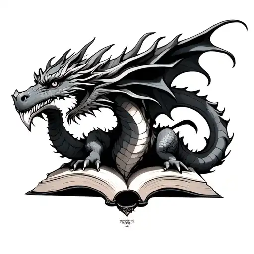 Dragon And Book