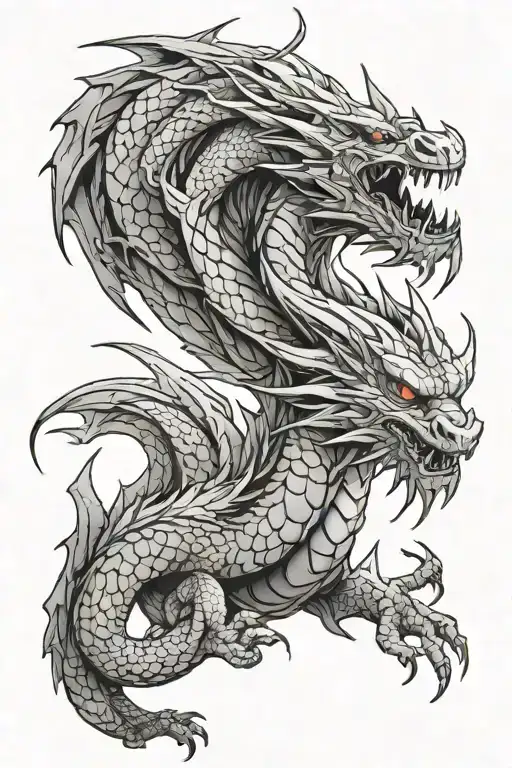 Dragon Tattoo Inspired By Fourth Wing