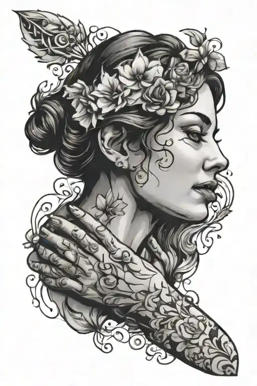 Mother Holding Hands