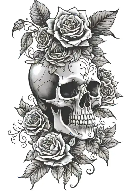 Skull And Roses
