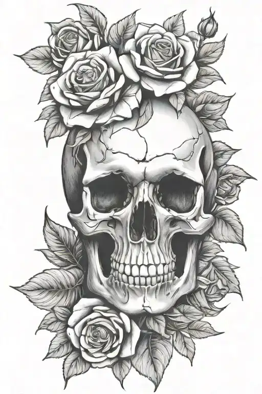 Skull And Roses