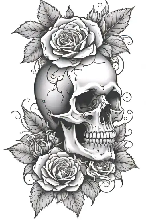 Skull And Roses