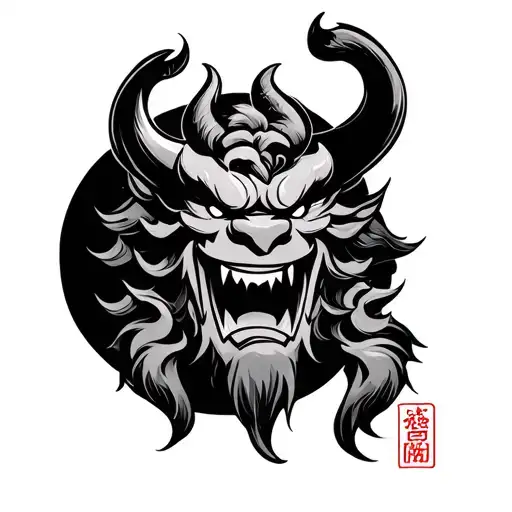 Traditional Japanese Oni Demon