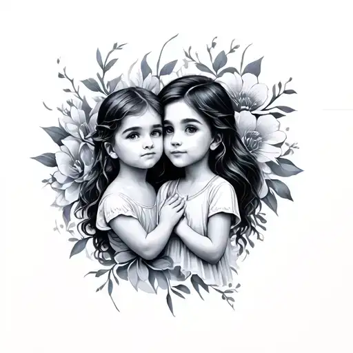 Tattoo Of My Male And Female Children