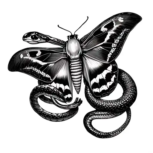 Snakes And Death Moth