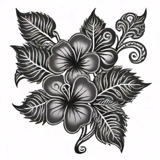 Fern Koru And Shamrock Intertwined