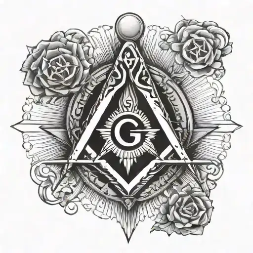 Masonic Square And Compass