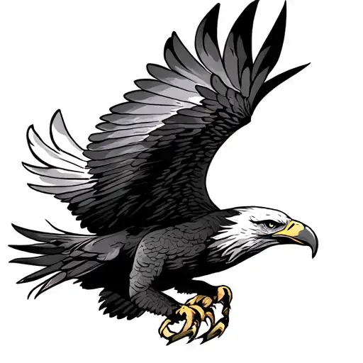 Eagle Attack Slightly Slanted Wing Clawed