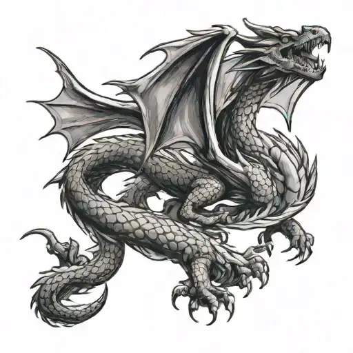 Dragon Flying Towards The Unknown